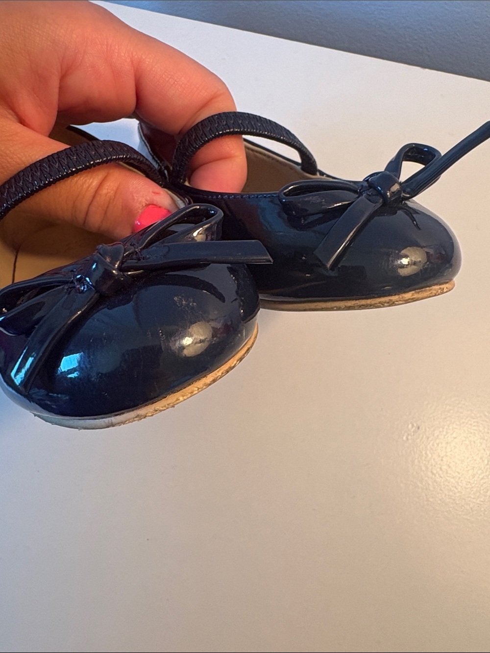 Janie & Jack navy ballet flats - Picture 2 of 6